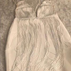 White fringe dress
